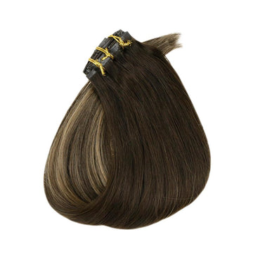 balayage extensions clip in remy clip